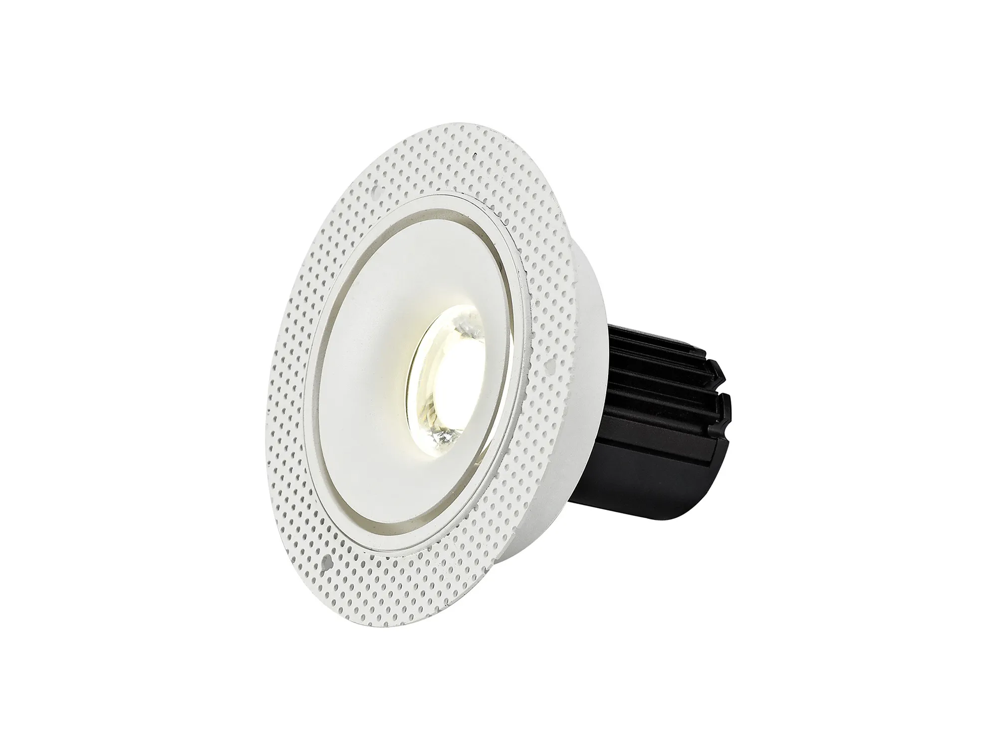 DM201094  Bolor T 10 Tridonic Powered 10W 4000K 810lm 36° CRI>90 LED Engine White/White Trimless Fixed Recessed Spotlight, IP20
